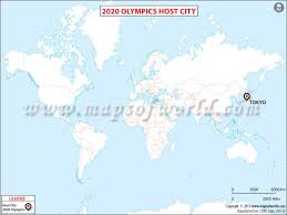 In paris, france, from 26 july to 11 august 2024. 2020 Olympics Host City Map In 2021 Map Olympics 2020 Olympics