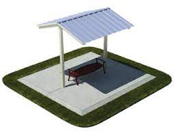 Commercial benches for parks, buildings, facilities. Outdoor All Steel Mini Shelter Shade Structures Belson Outdoors