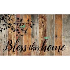 If you want something custom made just for you a spectacular barn board wall slideshow! Bless This Home Bird Leaves Silhouette 28 X 47 Wood Large Barn Board Wall Art Sign Plaque Walmart Com Walmart Com