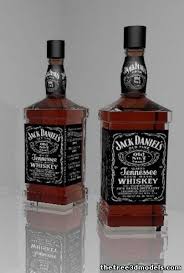 Jack Daniel S Bottle Free 3d Model C4d Free3d Jack Daniels Bottle Bottle Jack Daniels