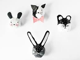 To make the animal head i started with newspaper and masking tape: How To Make Paper Mache Animals Handmade Charlotte
