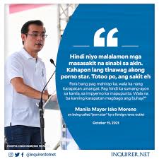 Inquirer on X: TINAWAG AKONG PORNO STAR Presidential aspirant and Manila  Mayor Isko Moreno cried foul after a foreign news outlet called him a “porn  star.” READ: t.cooEGT6GF3F0 t.contLdoUpTPG  X