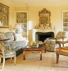 Pretty Yellow Walls With Blue And White Accents Plus An Awesome Mirror For The Formal Living Room Yellow Living Room Hawthorne Yellow Yellow Walls