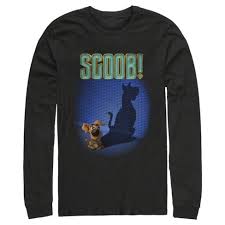Black, black and tan, sable, red and black, grey, black and silver. Men S Scooby Doo Dog Shadow Long Sleeve Shirt Target