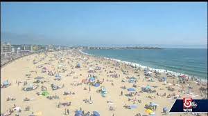 Is there a beach cam at hampton beach? Timelapse Shows Beachgoers Arriving At Hampton Beach On Fourth Of July