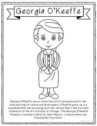Some of the coloring page names are georgian colouring, okeeffe flowers get kids to draw big lesson plan in 2019 georgia okeefe, okeeffe flowers get kids to draw big lesson plan art lessons elementary, georgia okeeffe art at, georgia okeeffe posters by, 100 coloring of georgia okeeffe painting the white calico you be. Georgia O Keeffe Famous Artist Informational Text Coloring Page Craft Or Poster