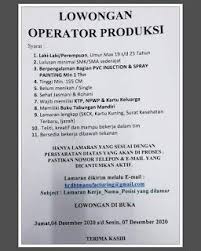 Lowongan kerja di pt epson batam 2018. Lowongan Kerja Batam Terbaru Hari Ini 2021 Lowongan Kerja Batam Pt Ht Manufacturing 5 12 2020 Sma Buku Kartu