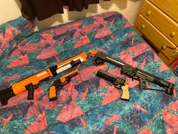 We made this nerf gun cabinet with 2 ikea besta shelf frames. First Post In This Group But Check Out The His And Hers Sets Boyfriend Has The Spring Thunder And Viper And I Have The Caliburn And Now A Brand New Magpie