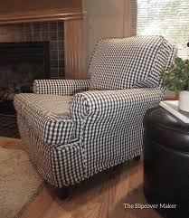 Black And White Buffalo Check Chair Covers Charcoal Gingham Chair Slipcover Slipcovers For Chairs Slipcovers Living Room Chair Covers