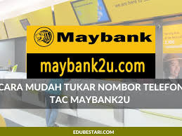 Tutorial ini menunjukkan cara tukar kata laluan maybank2u untuk antara muka baru dan yang lama. Cara Mudah Tukar Nombor Telefon Tac Maybank2u Edu Bestari