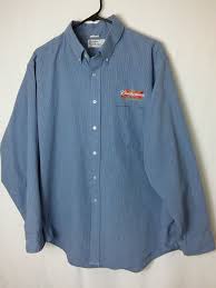 Executive Collection Men S 34 35 Budweiser Button Front Beer Delivery Guy Shirt Budweiser Buttonfront Mens Shirts Collection Button Up Shirts