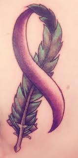 Hodgkin's lymphoma cancer ribbon tattoos. Tattoos