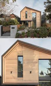 One huge benefit of tongue and groove is vertical planks are also known as batten wood siding. An Exterior Of Wood Siding Protects This Modern House In Canada