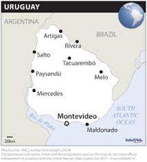 Street map and satellite view. Uruguay Location Map 2010 Uruguay Reliefweb