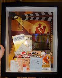 Adventures In Lalaland Diy Movie Ticket Shadow Box Ticket Shadow Box Shadow Box Diy Picture Frames