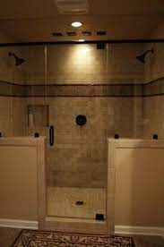 The Half Walls Are How We Re Doing Our Master Bath Shower I Like How They Did The Tile O Small Master Bathroom Bathroom Remodel Master Bathroom Remodel Shower