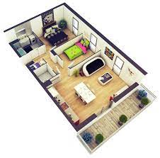 Small house design 7×7 with 2 bedrooms. 7 Images Of 2 Bedroom 3d Floor Plans House And Interiors Facebook