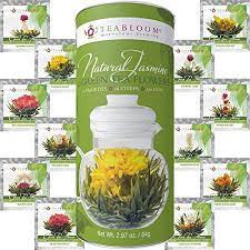 Flowering tea or blooming tea (chinese: Teabloom Flowering Tea Balls 12 Assorted Blooming Tea Flowers With Natural Jasmine Walmart Com Walmart Com