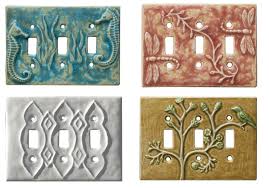 Hand Made Unique Decorative Ceramic Art Light Switch Plates And Outlet Covers Honeybee Ceramics