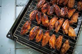 Maybe you would like to learn more about one of these? Hot Bbq Chicken Wings On Oven Tray Stock Photo Picture And Royalty Free Image Image 66954887