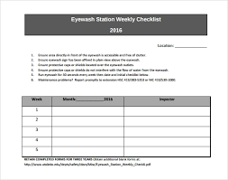 Available in a4 & us, quickly customize. Free 11 Weekly Checklist Templates In Pdf Ms Word Excel