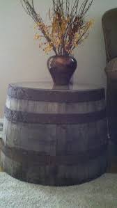 Pin By Stacy Henkelman On Inspiring Ideas Wine Barrel End Table Home Bar Decor Rustic Primitive Decor