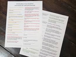 A lot of individuals admittedly had a hard t. Christmas Trivia Questions And Answers For Kids Families Printable A Mom S Take