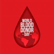 Red world blood donor day social media post. Free Vector World Blood Donor Day Background