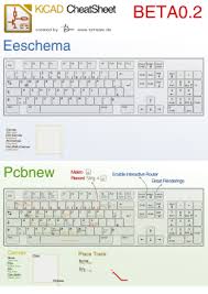 Kicad Cheatsheet Shortcuts