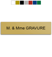 Taille etiquette boite au lettre. Plaque Boite Aux Lettres Personnalisee Expediee En 48h