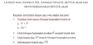 Maybe you would like to learn more about one of these? Pangkat Nol Pangkat Negatif Bentuk Akar Dan Menyederhanakan Bentuk Akar Media Pembelajaran Online Guru Spensaka Smpn1kalimanah