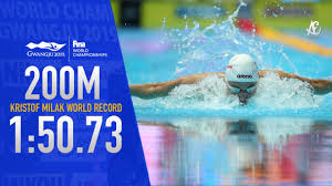 Kristof milak cruises to top seed in 200 butterfly. Kristof Milak Shatters Michael Phelps 200m Butterfly World Record Youtube