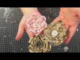 This video shows several different techniques to make handmade shabby chic flowers. Circle Flower No Sew Easy Shabby Chic Tutoroial Hairpin Fabric Flower Cotton Youtube Fabric Flower Tutorial Fabric Flowers Fabric Flowers Diy