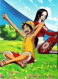 pin de boa hancock em luffy x hancock esboco de anime anime luffy