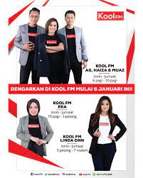 Kool fm boleh didengari melalui frekuensi fm101.3 (lembah klang), fm90.2 (pulau pinang), fm93.6 (kuala terengganu), fm88.5 (kota bharu), fm107.3 (alor setar) dan fm104.3 (kuching). Tv9 Di Hatiku Revamped And Relaunching Kool Fm On 6th Facebook
