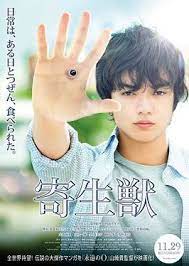 Polong alien datang ke bumi dan, secara alami, mulai mengambil alih host manusia. Parasyte Part 1 Wikipedia