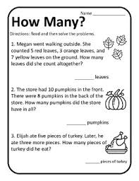 Use subtraction to work through the word problems. Thanksgiving Word Problems First Grade Thanksgiving Math Word Problems 1st Grade