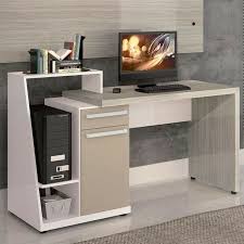 21 Top Modern Computer Desk Designs In White Color Designideas Designerjewelry Designsforlivingroom Computer Desk Design Modern Computer Desk Desk Design