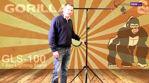 Gorilla Gls 100 T Bar Lighting Stand Youtube