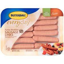 Basically i just lightly sauteed the turkey sausage after cutting into slices, removed from pot. Butterball Everyday Breakfast Lean Turkey Sausage Links 12 Oz Instacart