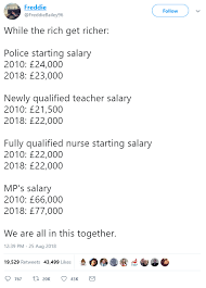 pay rises how much do nurses the police teachers and mps