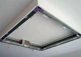 Diy A Dropped Ceiling With Lighting Dropped Ceiling Drop Ceiling Lighting House Ceiling Design