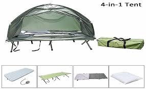 There are lots of beds, but feeling good when you wake up starts with finding the right one. Amazon Com Outsunny All In One Portable Camping Cot Tent With Air Mattress Sleeping Bag And Pillow Garden Outdoor