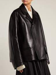 Leather Jacket Maison Margiela Matchesfashion Us Leather Jacket Jackets Black Fashion