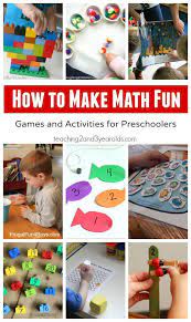 How To Make Math Fun For Preschoolers Preschool Math Games Fun Math Preschool Activities