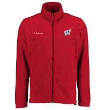 Men S Columbia Red Wisconsin Badgers Big Tall Flanker Ii Full Zip Jacket