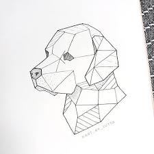Geometric Dog Tattoo Geometric Art Animal Geometric Dog Tattoo Geometric Dog