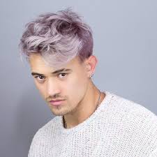 Mauve Metallic After Bleach And Tone I Toned All Over With Redken Shades Eq Equal Parts 9v Clear Process Dyed Hair Men Men Hair Color Mens Hair Colour