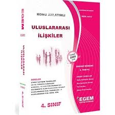 İnsan ve toplum bilimleri bölümü. Egem Yayinlari Aof Uluslararasi Iliskiler Bolumu 4 Sinif 8 Kitabi