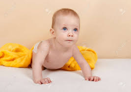 If his or her skin is very dry, apply a. Funny Newborn Child Relaxing After Bath Or Shower Little Baby Stock Photo Picture And Royalty Free Image Image 154244645